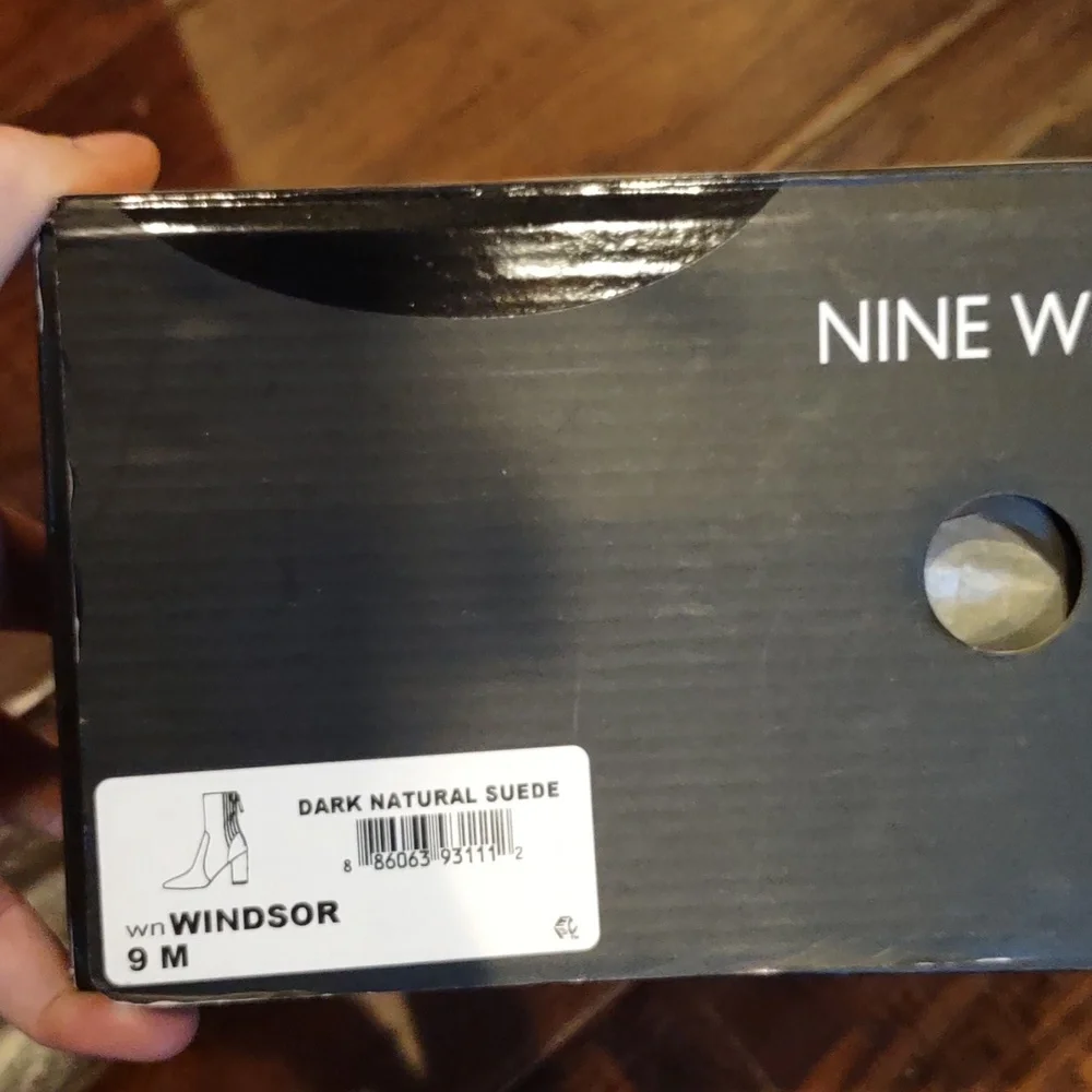 Nine West Brown suede leather boots, new
